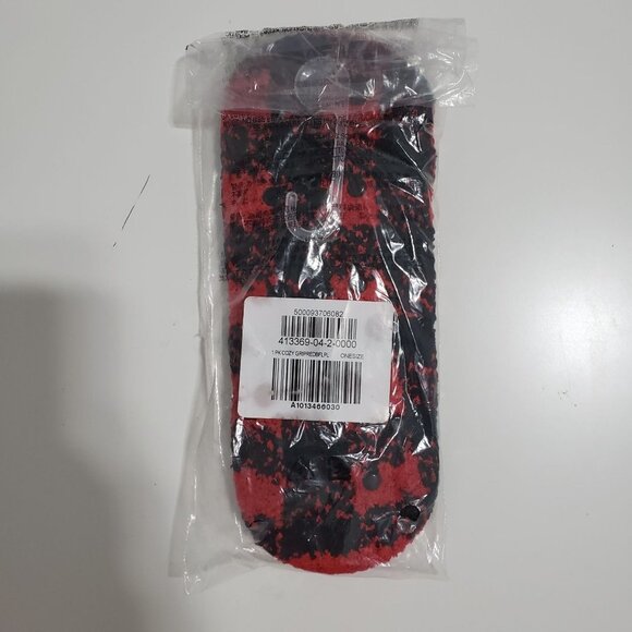 NWT Old Navy Cozy Gripper-Dot No-Show Socks for Women in Red Gingham‎ - Picture 3 of 4